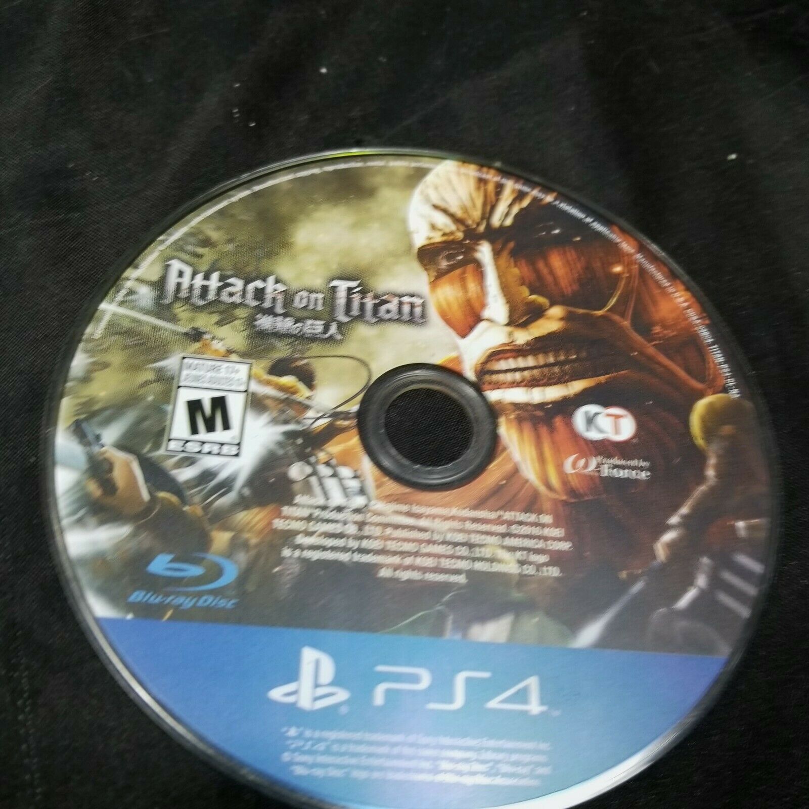 Attack on Titan (Sony PlayStation 4, 2016) PS4 disc only