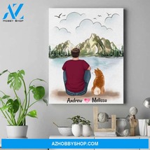 Personalized Dog Lover Canvas - Dog Dad Gifts Target - Up To 4 Dogs - $49.99