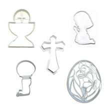 Easter Church Service Communion Set Of 5 Cookie Cutters Made In USA PR1786 - $11.99