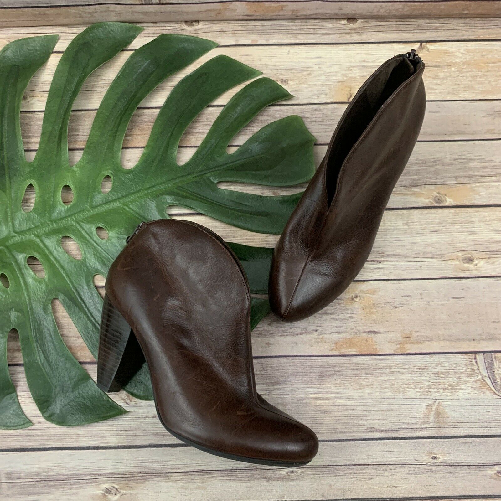 born leather ankle boots