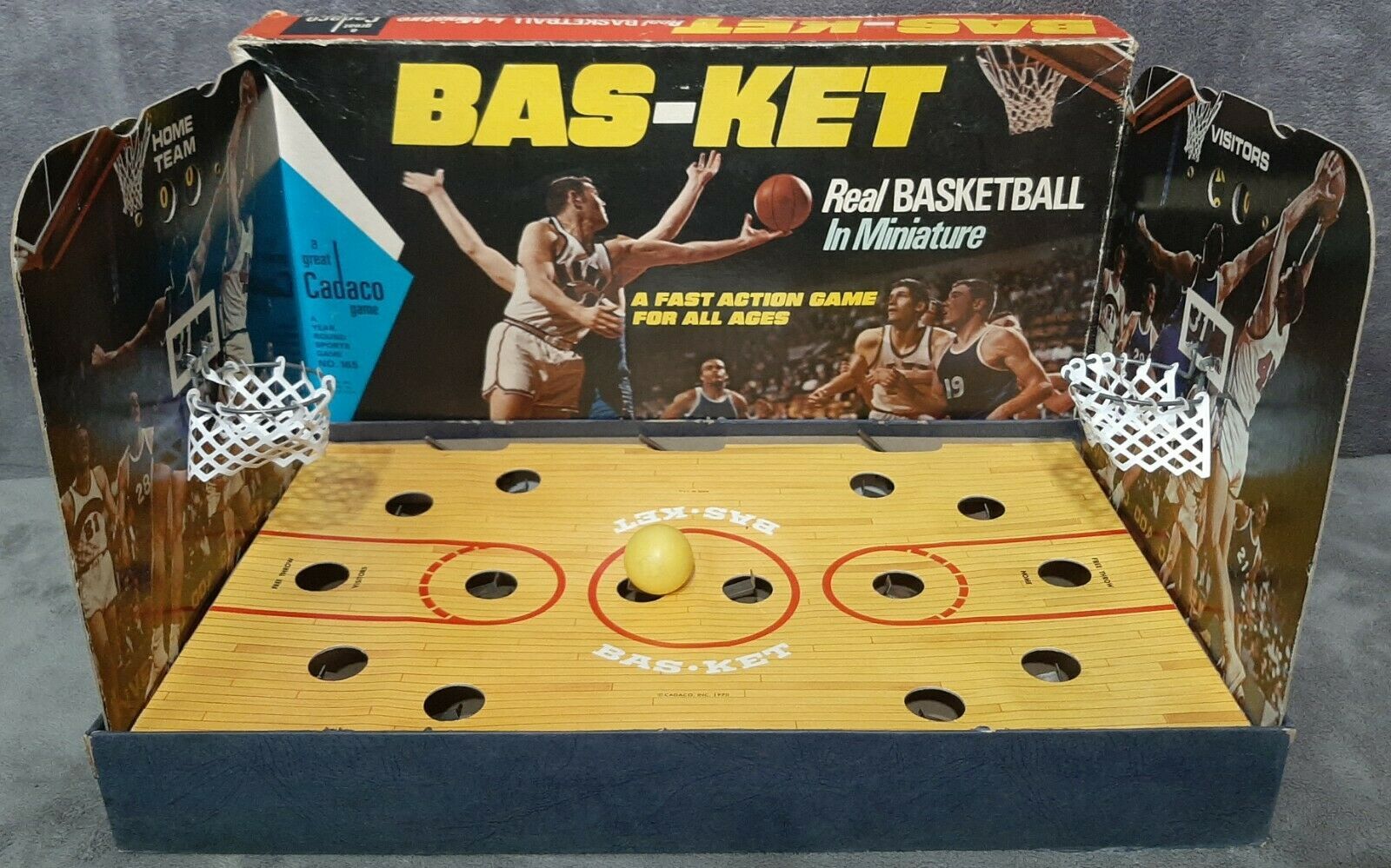 Vintage NMIB 1970 Cadaco BAS-KET Basketball and 23 similar items