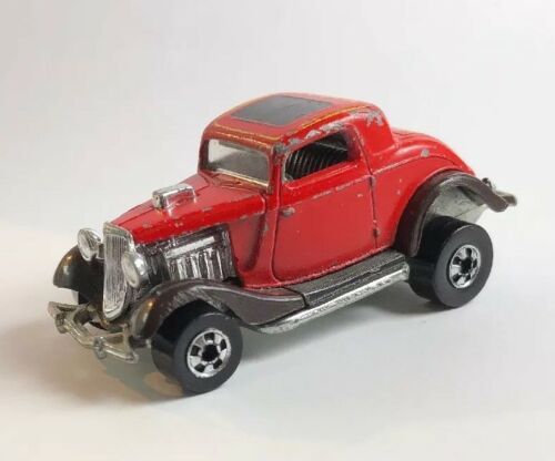 Diecast HOT WHEELS Blackwall Hi-Rakers 3 Window 34 Ford Hot Rod Hong ...