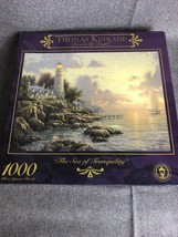 Thomas Kinkade “The Sea Of Tranquility” 1000 Pc Jigsaw Puzzle - $10.99