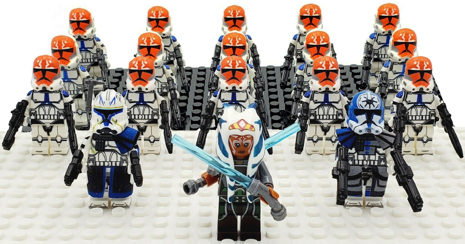 18pcs The 332nd Company Clone Troopers Ahsoka Tano Rex Star Wars Minifigures Toy