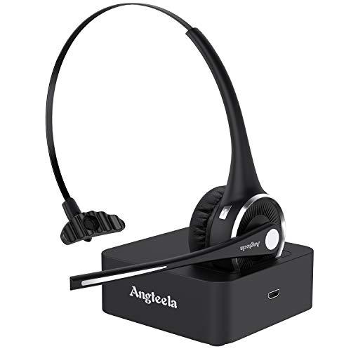 Trucker Bluetooth Headset, Angteela Wireless Headset with Microphone