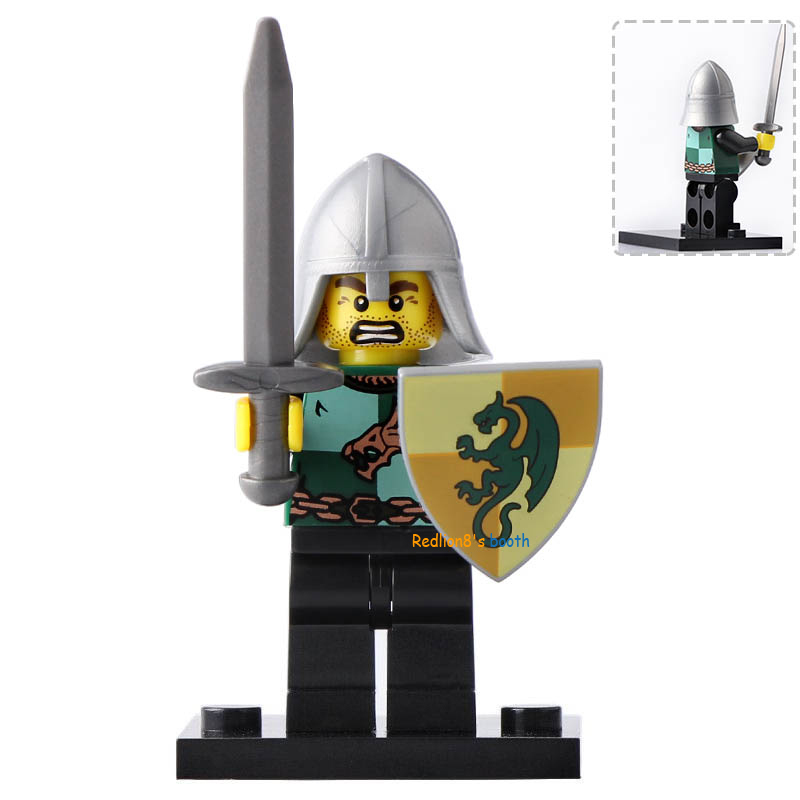 Dragon Knight Medieval Knights Minifigures Lego Compatible Toys