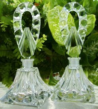 Matching PAIR Vintage Czech Perfume Bottles~Signed~Daubers Intact~RARE~6... - $485.09
