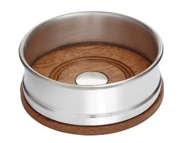 Wood And Pewter Small Bottle Coaster - WC01 - $116.65