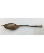 Bronze Metal Spoon Leaf Handle Leaves Hand Crafted Art Deco USA Made Pri... - $14.10