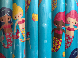 Girls Mermaid Doll Birthday Gift Wrapping Paper 22.5 Sq ft 1 Roll - $12.93