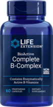4 PACK Life Extension BioActive Complete B-Complex 4 month supply vitamin B image 1