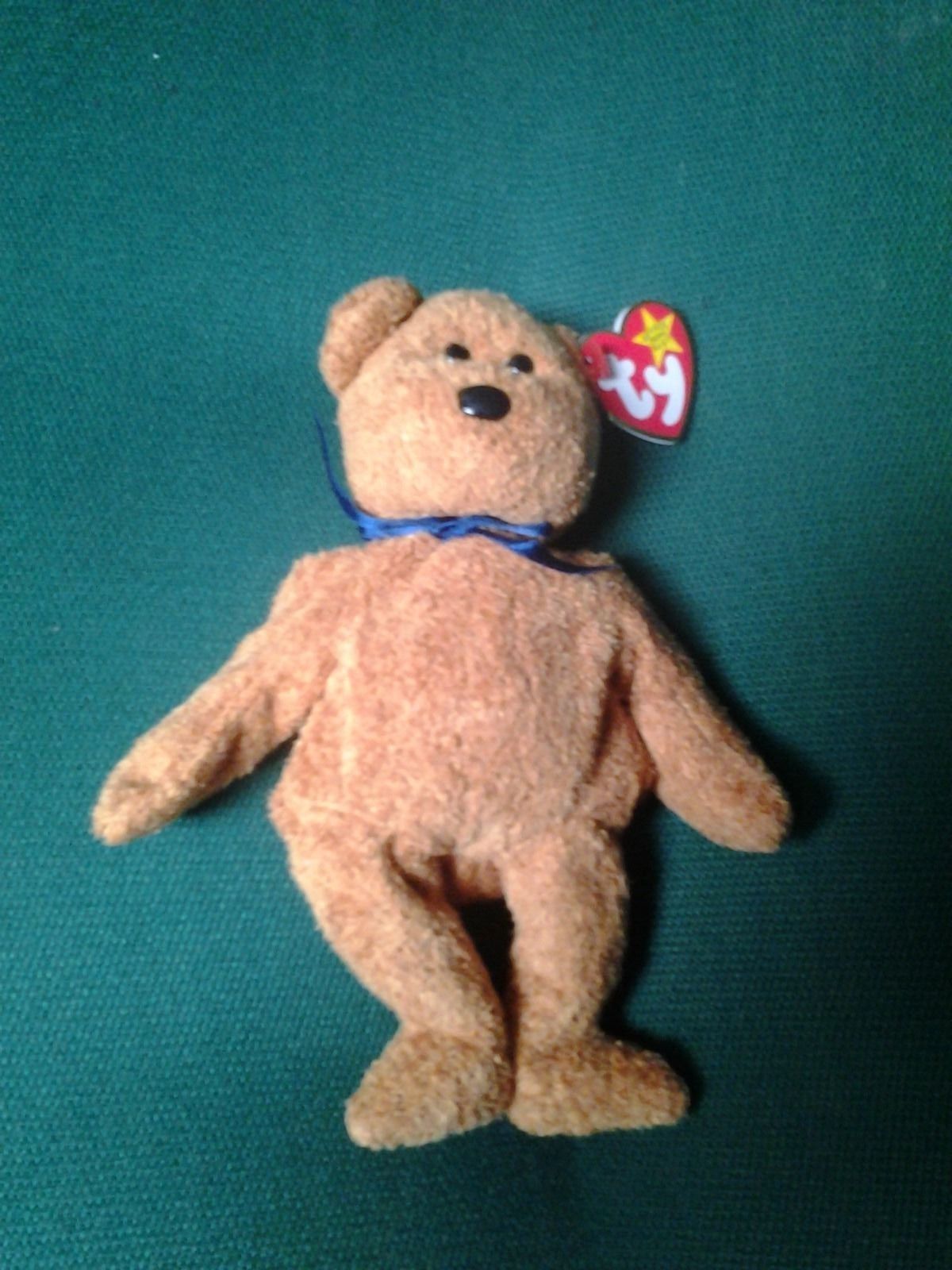 Ty Beanie Baby Fuzz the Bear Retired New All tags