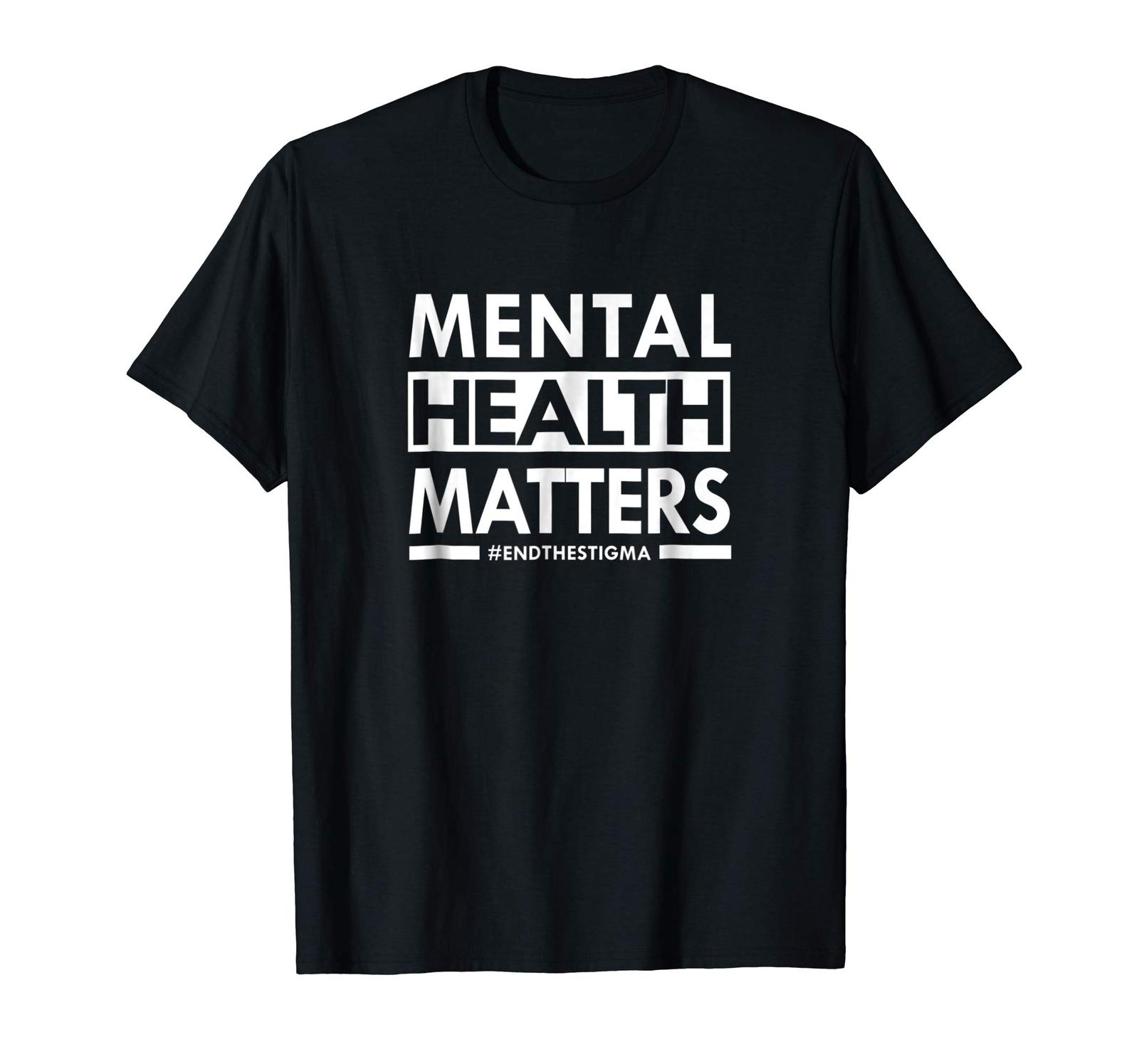Funny Tee - Mental Health Matters End The Stigma Awareness Shirts Men ...