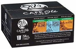 HEB Cafe Ole 54 count Decaf Variety Pack (Texas Pecan, Houston Blend, Taste of S - $237.57