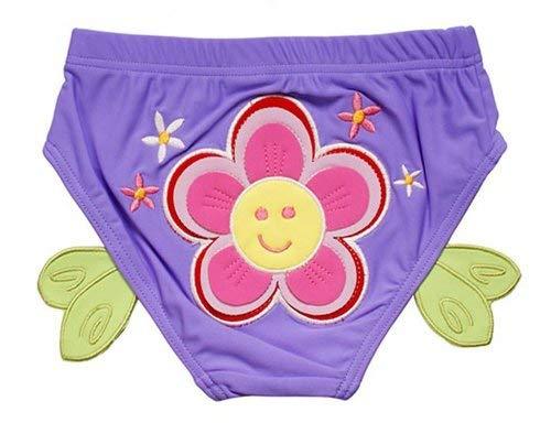 PANDA SUPERSTORE Lovely Sun Flower Baby Infant Purple Swim diapers/Swim Brief, M