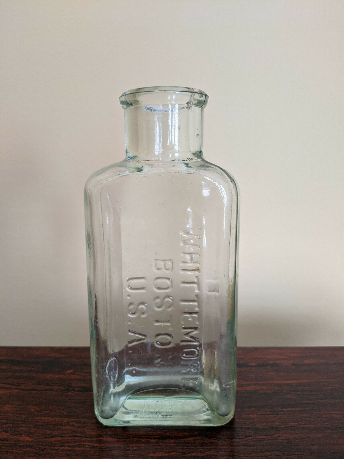 Antique Whittemore Shoe Polish Bottle Boston MA 1900s20s Depression