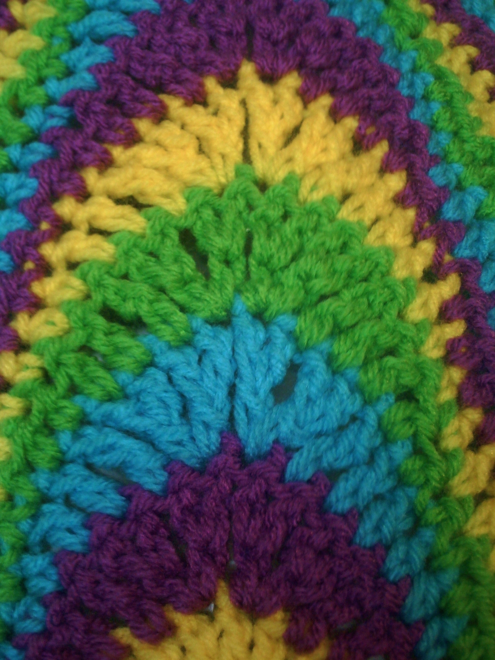 Crochet Pattern 105B PDF File For Multi-Colored, Exaggerated Ripple ...