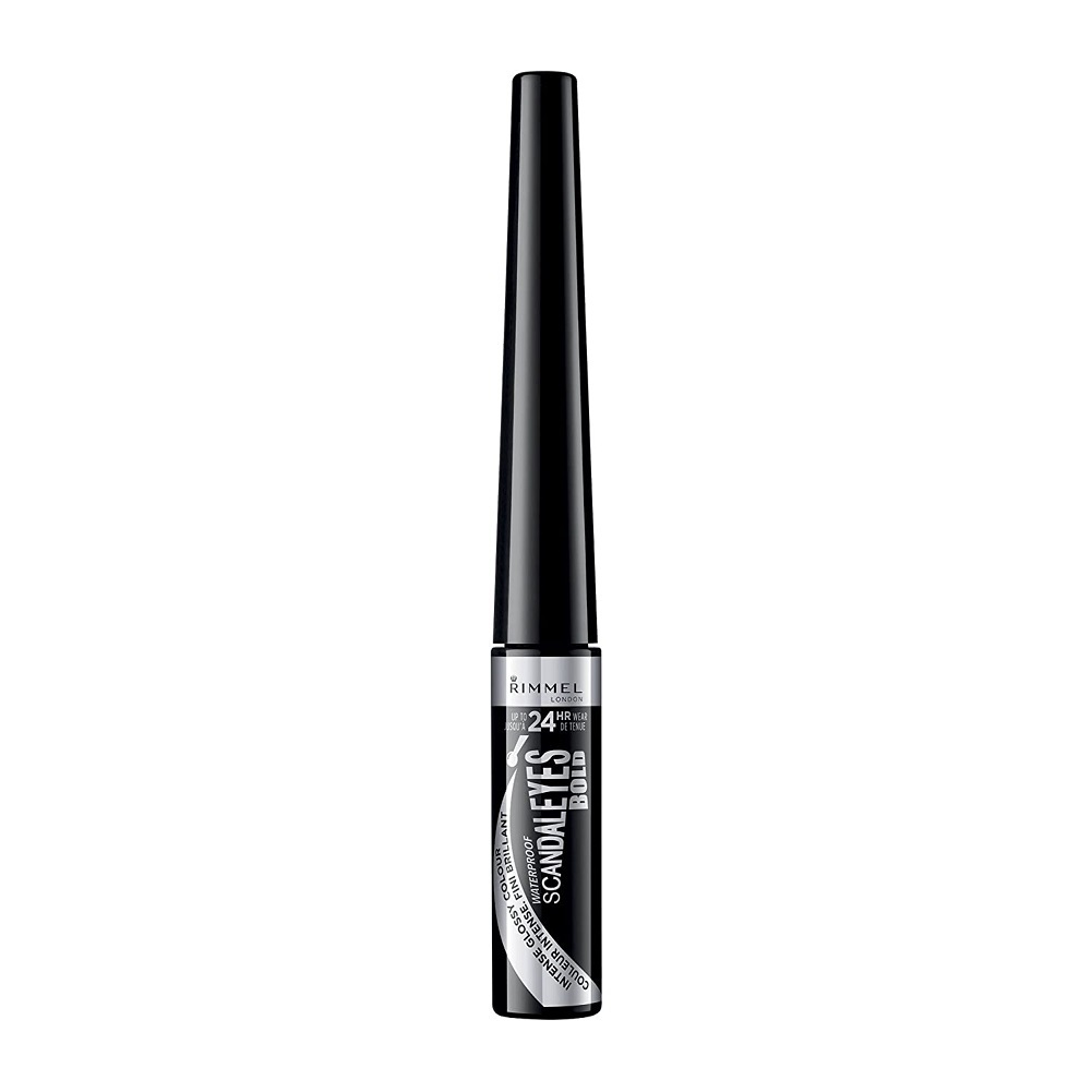 Rimmel Scandaleyes Liquid Liner, 001 Black, 0.37 Fluid Ounce - Eyeliner