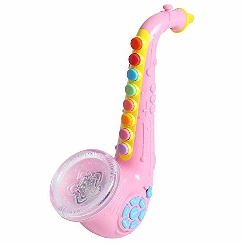 Kids Saxophone - Wind Instrument Preschool Musical Toy with Light ...