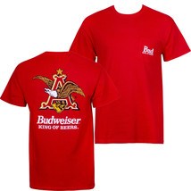 Budweiser Vintage Logo Pocket Tee Shirt Red - $38.98