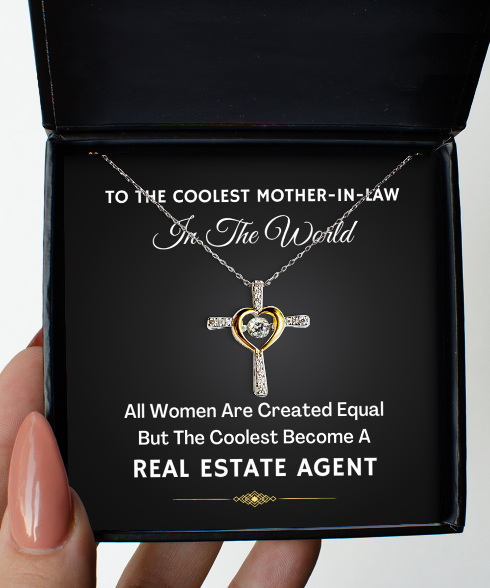Necklace Present For Real Estate Agent Mother-in-Law - Jewelry Cross Pendant