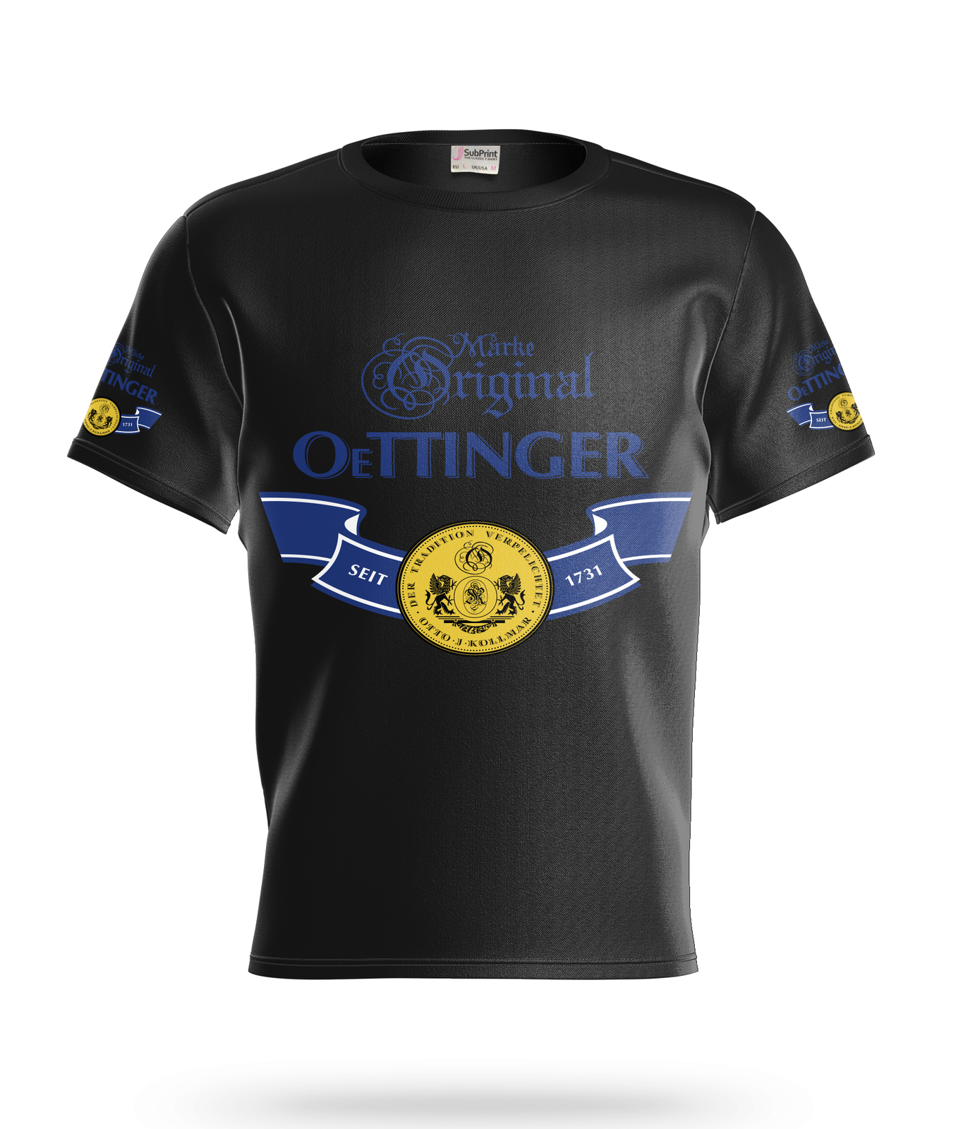 Primary image for Oittinger   Beer Logo Black Short Sleeve  T-Shirt Gift New Fashion 