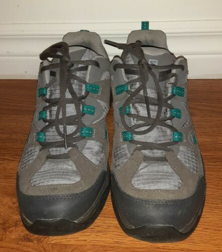 Salomon Womens Hiking Shoes Goretex Contagrip Ortholite Gray US Size 8. ...