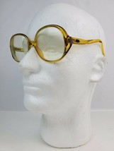 Vintage Christian Dior Yellow Bug Eye eyeglasses Frames 20 53/17 Germany... - $65.44