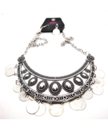 Paparazzi  #P2ST-SVXX-099QZ Chime&#39;s Up Silver Necklace &amp; Earrings - $3.40