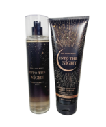 INTO THE NIGHT Bath &amp; Body Works Fine Fragrance Mist Body Cream 8oz Set NEW - $24.43