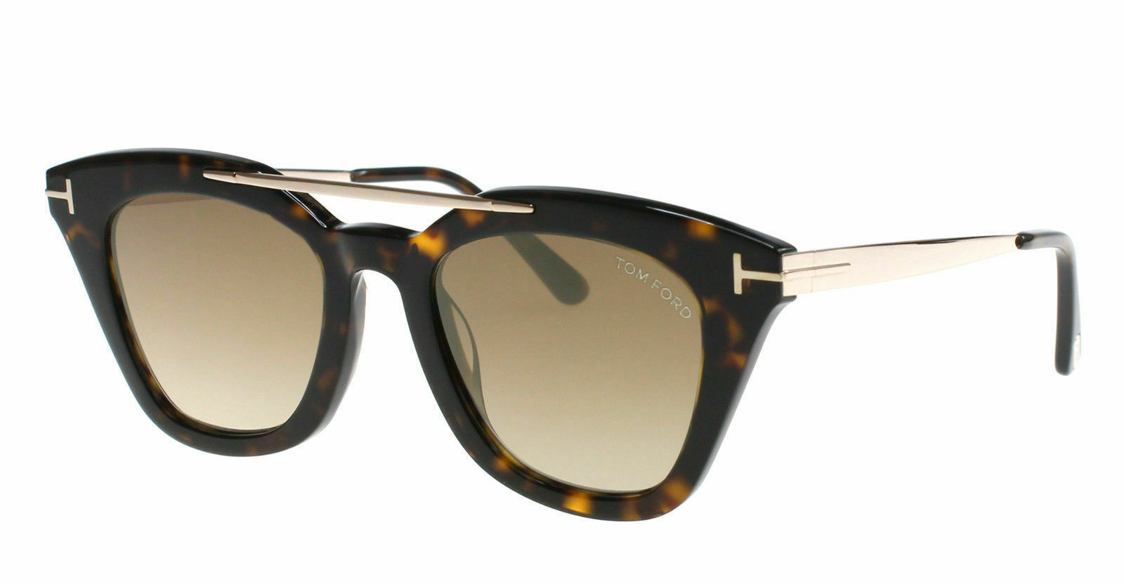 Tom Ford Sunglasses Cat Eye TF575 52G Anna-02 Havana Frames Brown ...