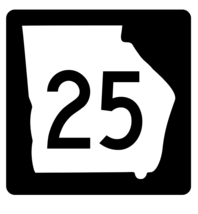 Georgia State Route 25 Sticker R3574 Highway Sign - $1.45+