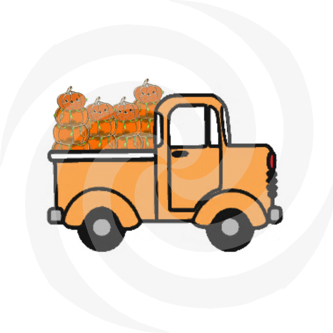 Pumpkins With Truck 3a-Digital Clipart-Gift And 50 Similar Items