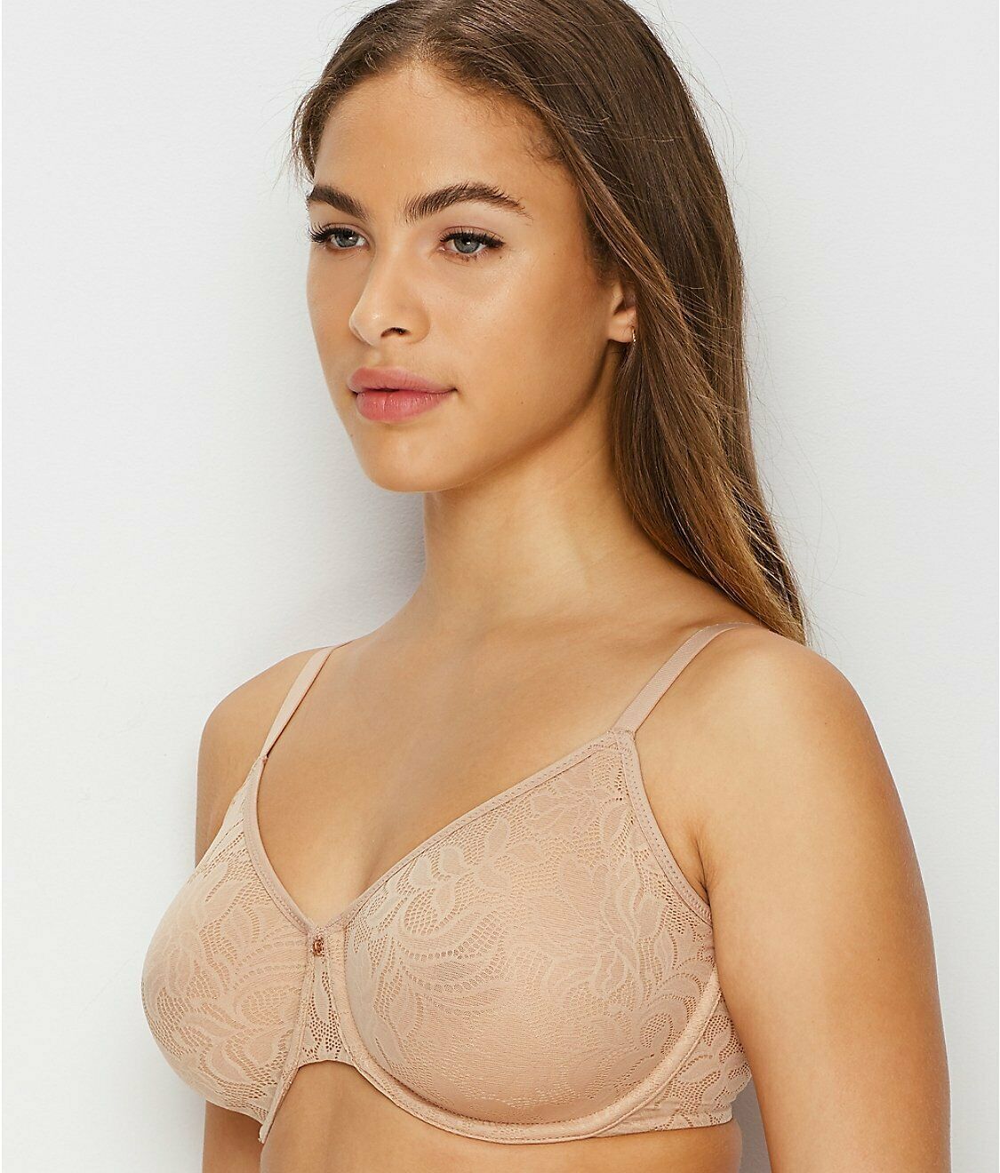 Le Mystere NATURAL Lace Comfort Unlined Underwire Bra, US 40D, UK 40D