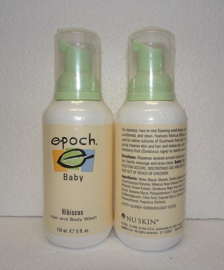 Two pack Nu Skin Nuskin Epoch Baby Hibiscus Hair and Body Wash 150ml