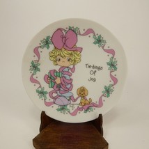 4" Tie-dings Of Joy Precious Moments Home For The Holiday Mini Plate JAJWF - $5.00
