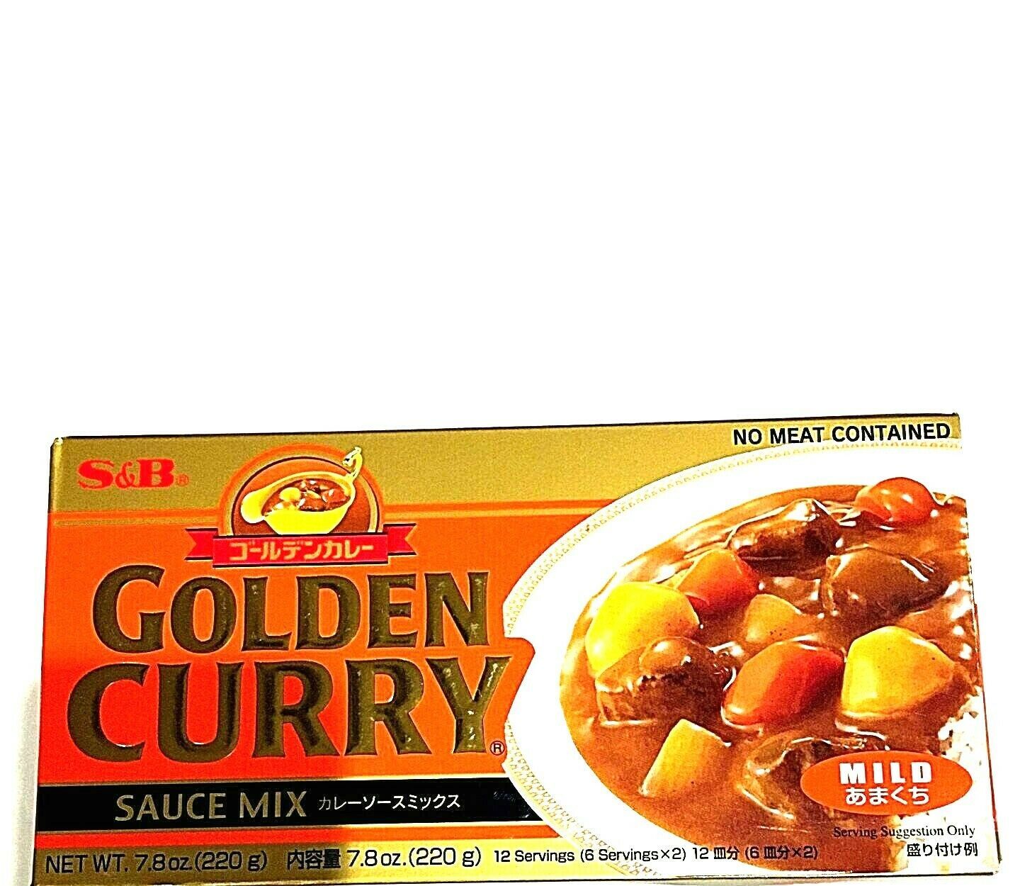 S&B Golden Curry Sauce Mix Hot 7.8 Mild ( Pack of 6 ) Free 23 DAYS
