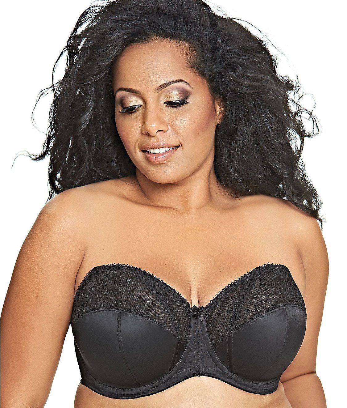 Goddess BLACK Adelaide Underwire Strapless Bra, US 38DD Bras & Bra Sets