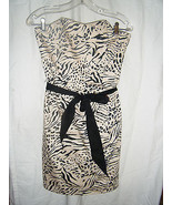 Ladies H &amp; M Strapless Cotton Blend Animal Print Dress - Size 8 - $17.01