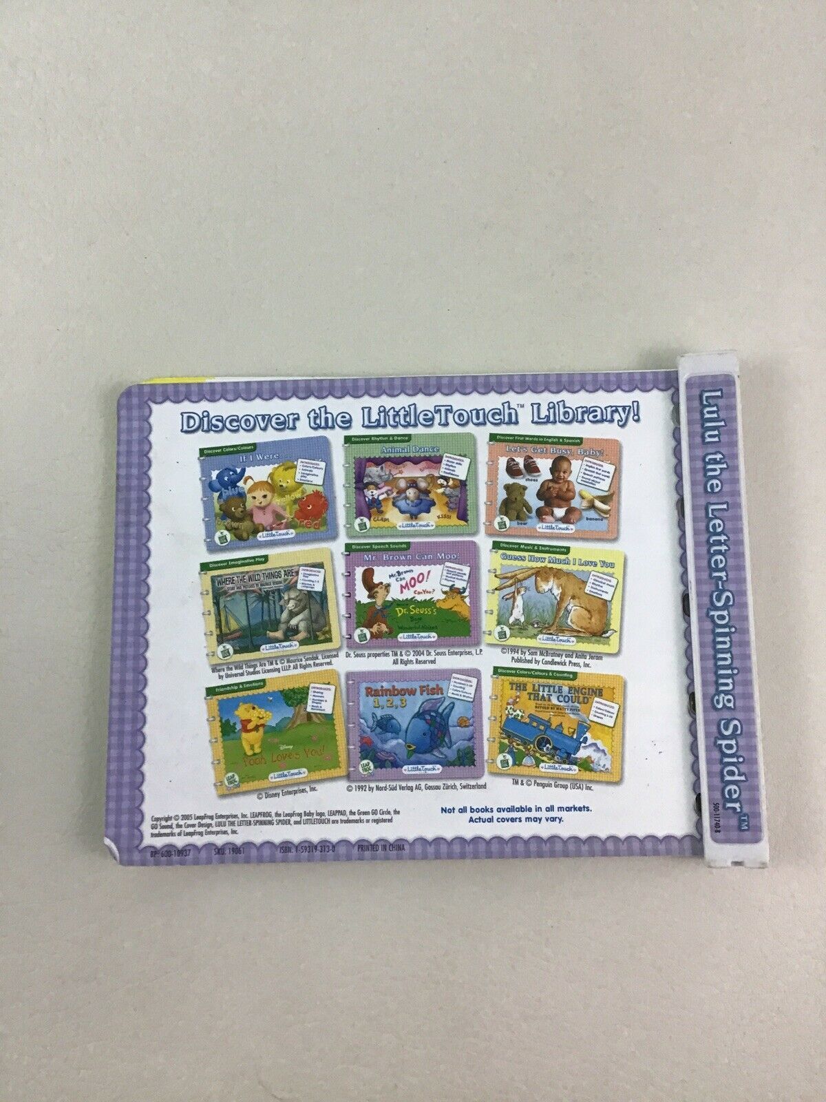 leapfrog lulu the letter spinning spider