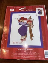 Candamar Designs Red Hat Society Express Yourself Counted Cross Stitch K... - $5.50
