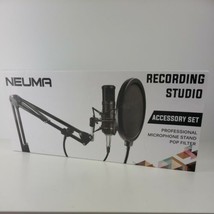  NEUMA Professional Microphone Stand With Pop Filter Heavy Duty Micropho... - $18.36