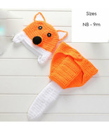 Newborn Baby Girls Boys Crochet Knit FOX Costume Photo Photography Prop ... - $19.99