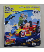 Travel Puzzle Disney Jr Mickey Mouse Roadster Racers Donald Duck Goofy 2... - $2.96