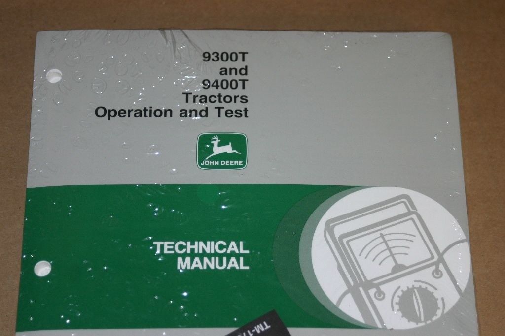 JD John Deere 9300T 9400T Tractor Technical Manual - Manuals & Literature