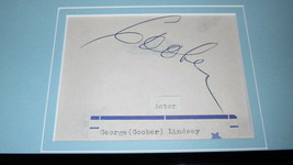 George Goober Lindsey Signed Framed 96 Miles to Bakersfield Record Album Display image 2