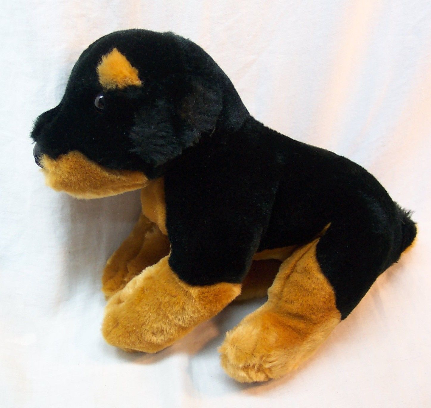 VERY SOFT CUTE ROTTWEILER PUPPY DOG 10" Plush STUFFED ANIMAL Toy ANIMAL