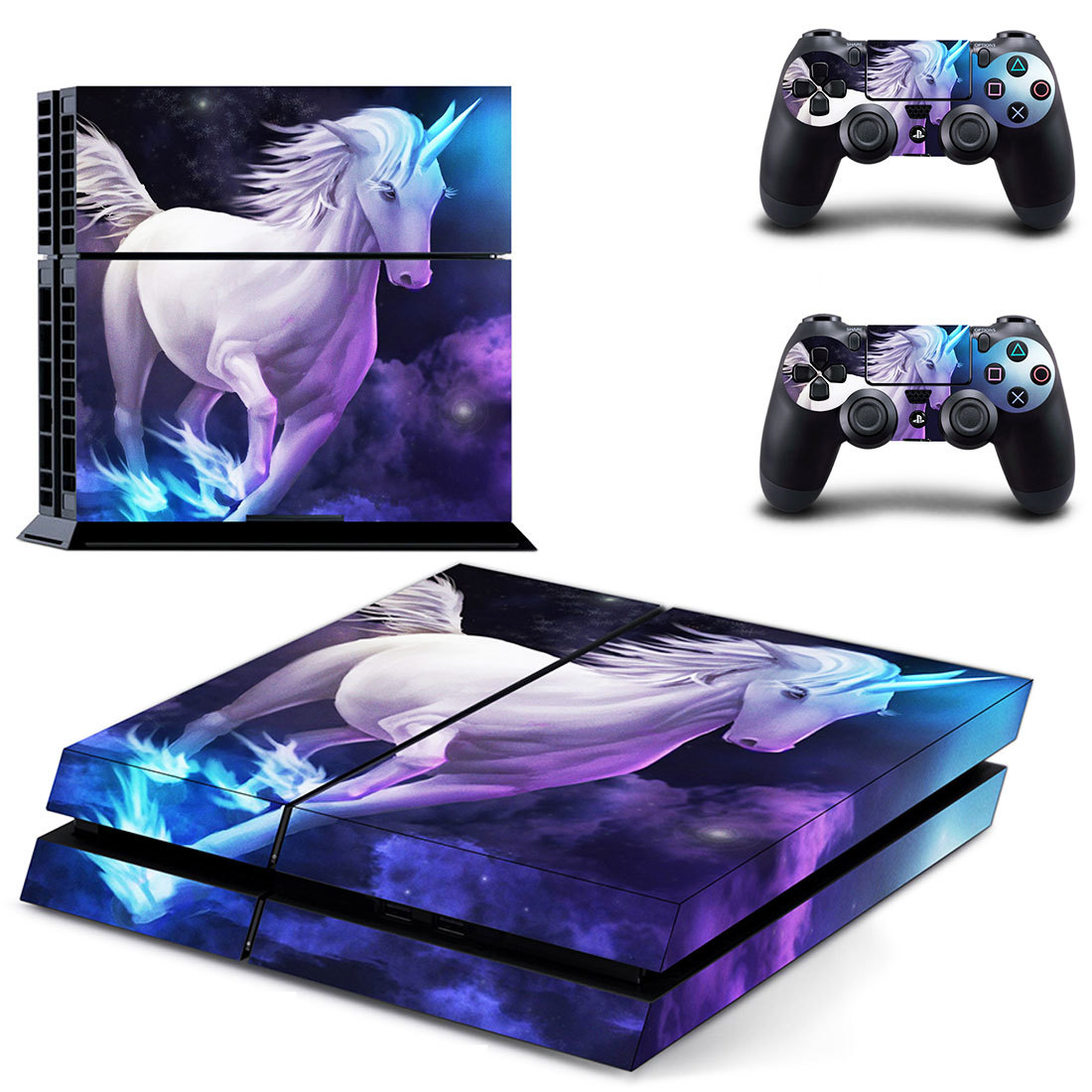 Unicorn Fantasy Art PS4 Skin for PS4 Console and Controllers