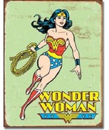 New DC Comics Wonder Woman Retro Decorative Metal Tin Sign - $9.41
