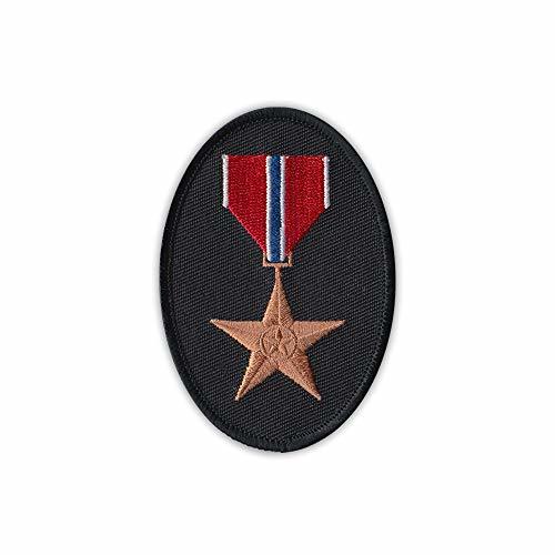 Patch, Embroidered, Bronze Star Medal Ribbon, 2.5" x 4" Sewing